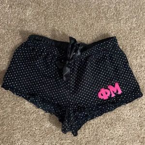 phi mu pajama shorts